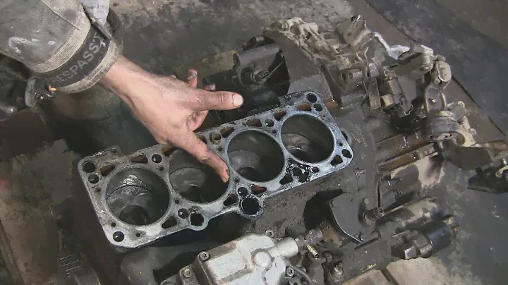 1.9 turbo diesel AFN снимаем головку блока цилиндров часть 5