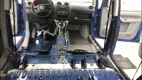 Volkswagen Caddy  Установка воздуховодов второго ряда