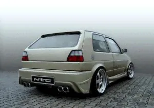 Бампер задний Japan Style тюнинг Volkswagen Golf II (1983-1992)-0