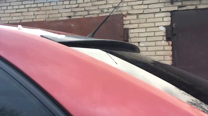 Козырек накладка на заднее стекло VW Polo Sedan под покраску