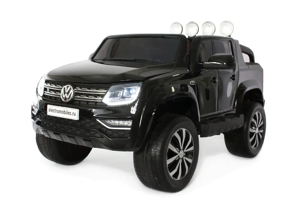 Детский электромобиль Volkswagen Amarok (черный глянцевый)