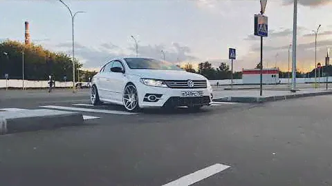 Passat CC на пневмоподвеске.