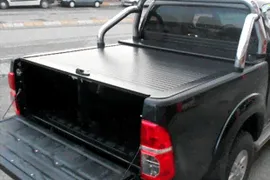 Роллета механическая выдвижная алюминий черный Tamsan (Aventura) для Volkswagen Amarok 2010-2016, Volkswagen Amarok FL 2016- || фольксваген амарок → SKU: 03.WTR.04.98.A
