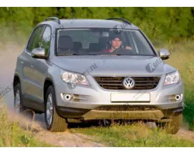 Светодиодные противотуманные фары с ангельскими глазками для Volkswagen Tiguan 1 (2007-2011)