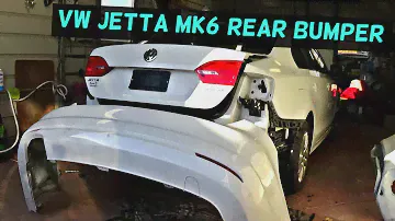 VW JETTA MK6 СНЯТИЕ ЗАДНЕГО БАМПЕРА ЗАМЕНА 2011 2012 2013 2014 2015 2016