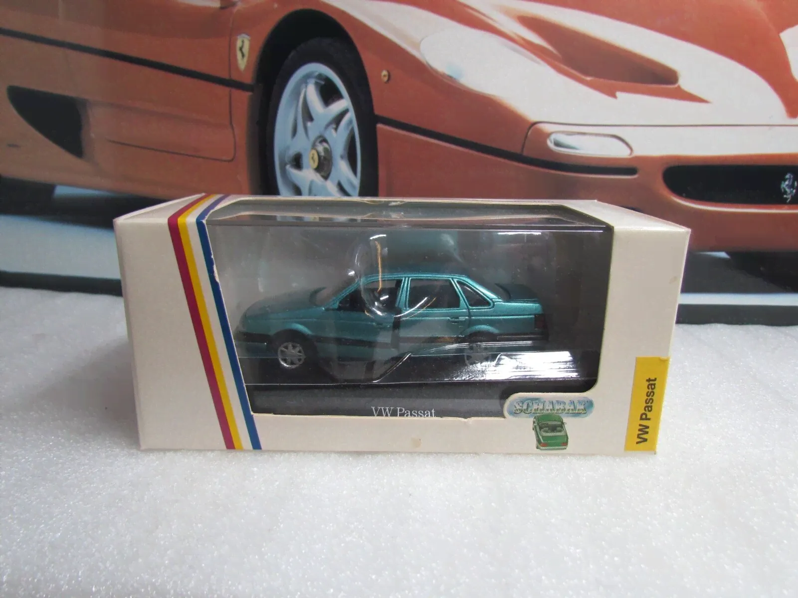 SCHABAK MODELS VOLKSWAGEN PASSAT MET BLUE 1/43 SCALE MODEL CAR 1015.04-0