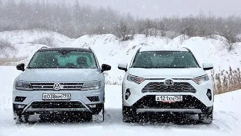 Volkswagen Tiguan - Toyota RAV4: одна муфта хорошо, а две на горе? Тест-драйв обзор 2020