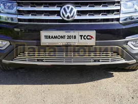 Накладка решетки радиатора нижняя 12 мм ТСС для Volkswagen Teramont 2018-