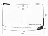 Стекло лобовое (датчик дождя) volkswagen caddy 20- XYG 8659AGNMVW LFW/X