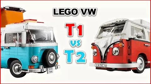 COMPILATION LEGO Volkswagen Camper T1 vs T2 - Brick Builder Speed Build