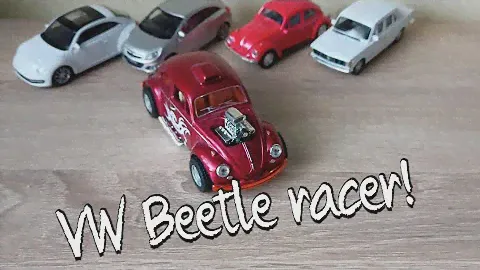 1967 Volkswagen Beetle custom race car Kinsmart 1/32 Model (pullback) car