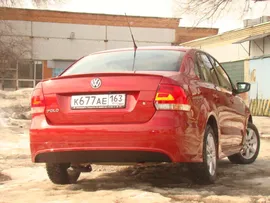 Юбка диффузор заднего бампера Volkswagen Polo Sedan (2010-...)
