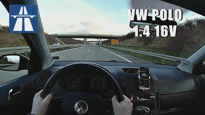 2006 VW Polo IV | 1.4 16V | POV Top Speed Drive on German Autobahn