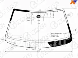 8612AGNMV6Z LFW/X - Лобовое стекло (XYG) Volkswagen Jetta 6 (2010-2015)