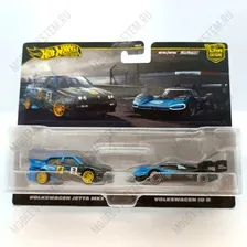 Машинка Hot wheels premium Volkswagen Jetta MK3/Volkswagen ID R