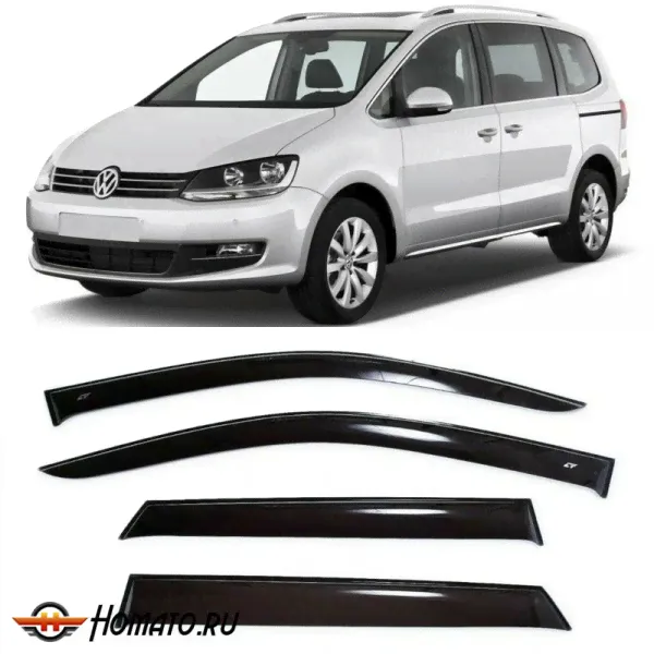Дефлекторы окон Volkswagen Sharan 2 2010+ | Cobra-1