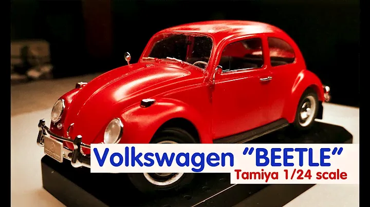 VW 1300 Beetle - Tamiya 1/24 scale model. A "NOT" step-by-step beginner model maker montage