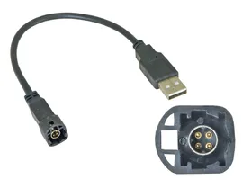 Переходник для подключения штатного USB разъема Volkswagen, Skoda (VAG 4 pin) к новой магнитоле тип1 в Екатеринбурге