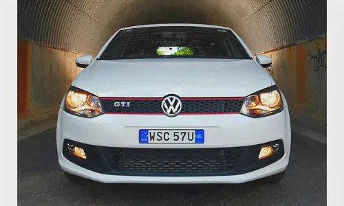 Решетка радиатора GTI Volkswagen Polo 2009-, оригинал-4