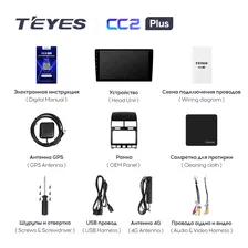 Магнитола Teyes CC2 Plus 4-32 Volkswagen Touareg GP 2002-2010 9.0"