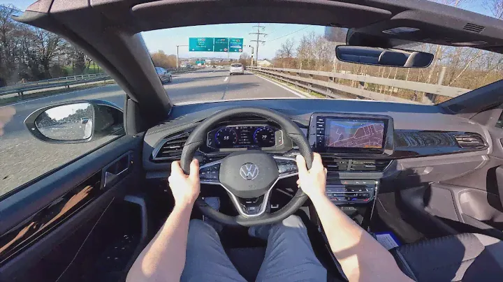 Новый Volkswagen T-Roc R-Line Cabriolet 2022 Тест-драйв POV
