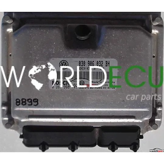 БЛОК УПРАВЛЕНИЯ ДВИГАТЕЛЕМ VW VOLKSWAGEN POLO, LUPO 1.0, BOSCH 0 261 206 747, 0261206747, 030 906 032 BH, 030906032BH, ME7.5.10