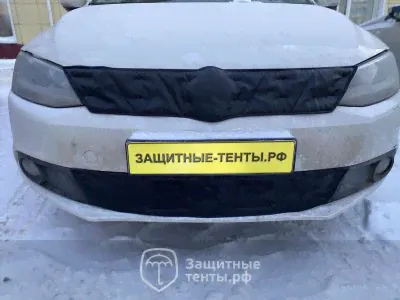 Маска утеплитель радиатора НОРМА для автомобиля Volkswagen Jetta / Фольксваген Джетта (2010 - 2014)