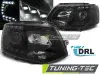 Фары передние Daylight Black на Volkswagen T5 рестайл