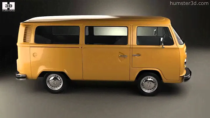 Volkswagen Transporter (T2) Passenger Van 1972 3D model by 3DModels.org