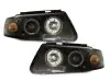 Фары передние LED Angel Eyes Black на Volkswagen Passat B5 3B