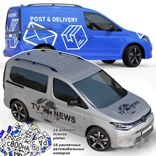 Среднеполигональный автомобиль Volkswagen Caddy 2022 - Транспорт - 3D модель