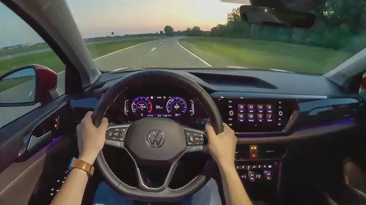 2023 Volkswagen Taos SEL 4Motion - POV Sunset Drive (Binaural Audio)
