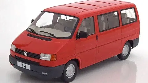 Modelissimo: KK-Scale VW T4 Bus Caravelle 1992 red 1/18