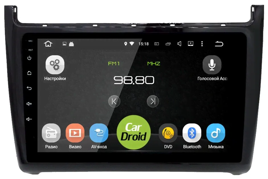Штатная магнитола для Volkswagen Polo 5 2009-2019 - Roximo RD-3707F на Android 9.0, 8-ЯДЕР, 4ГБ-32ГБ и встроенным DSP
