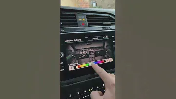Changing ambient lighting on a VW Tiguan