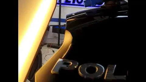 VW Polo - ремонт вмятины на крышке багажника без покраски