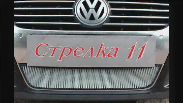 Защита радиатора VOLKSWAGEN PASSAT B6 2005-2011г.в. (Хром) - strelka11.ru