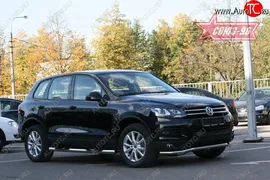 Защита переднего бампера одинарная Souz-96 (d60) Volkswagen Touareg NF дорестайлинг (2010-2014)