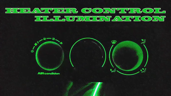 Volkswagen Golf MK3 Vento Jetta MK3 heater control panel glow illumination
