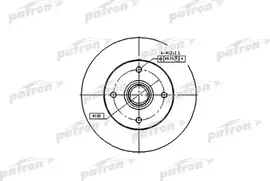 Тормозной диск Patron задний для Volkswagen Passat B3 1988-1997. Артикул PBD1529