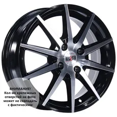 Литой диск ALCASTA M53 BKF для VOLKSWAGEN Polo