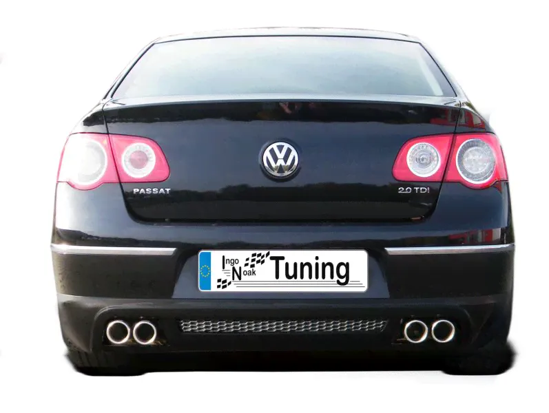 Юбка спойлер заднего бампера Volkswagen Passat B6 (2005-2011)-0