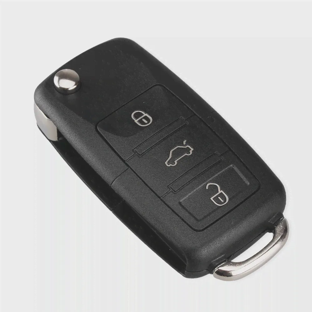 🛍 KEYYOU 3 + 1 4 кнопки дистанционный флип-Переключаемый ключ оболочка для VW Volkswagen Golf Polo MK4 Touran Bora-1