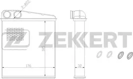 Радиатор отопителя (печки) Zekkert для Volkswagen Jetta VI 2010-2019. Артикул MK-5054