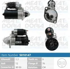 Стартер Meat & Doria для Volkswagen LT II 1996-2006. Артикул 5010147