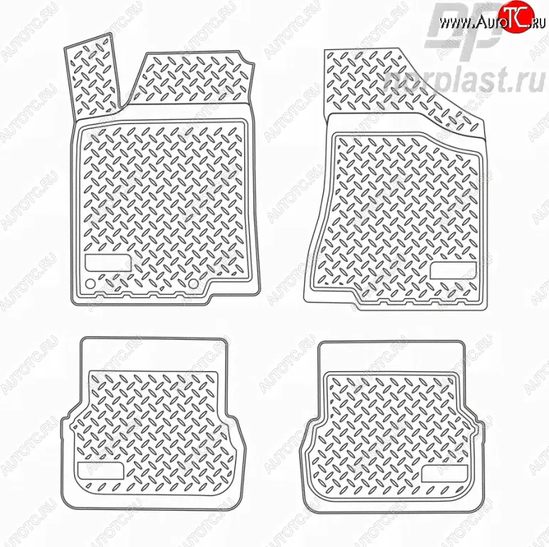 Комплект ковриков в салон Norplast Volkswagen Passat ( B3, B4) (1988-1996)-0