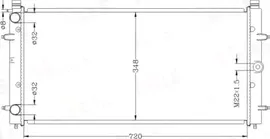 Радиатор охлаждения двигателя Miles для Volkswagen Transporter T4 1990-2003. Артикул ACRB153