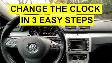 Как настроить часы/время на VW Passat 2008 и новее — 3 простых шага