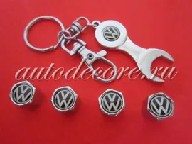 Колпачки на ниппель Volkswagen с брелоком-ключом