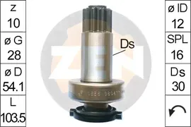 Бендикс стартера Era для Volkswagen Sharan I 1995-2010. Артикул ZN1655